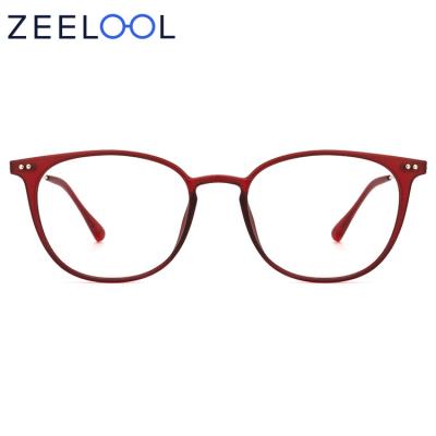 China Zeelool Fashion Women's Square Eye Reading Glasses Wholesale Blue Light PC Sight Reading Glasses Tr90 Anti for sale