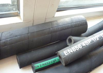 China 25mm Industrial Rubber Hose , Black Sand Blasting Hose High Tensile for sale