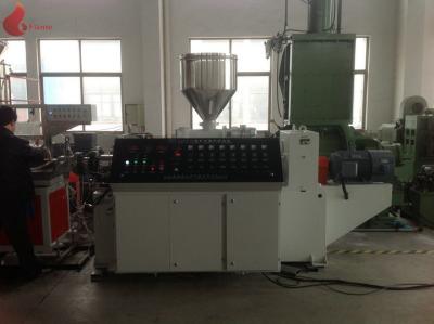 China Good plasticizing Two screw WPC Extrusion Line for PE & PP window profile for sale