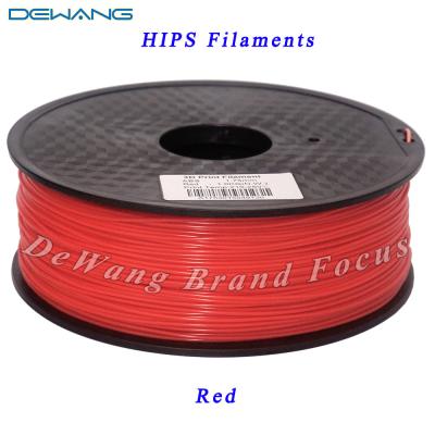 China Red 3.0mm HIPS 3D Filament For Printer UP / Mendel Plastic Rubber Consumables for sale