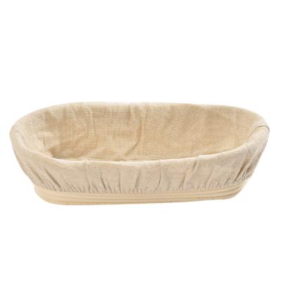 China Sustainable Amazon Hot Selling 8% - 15% Humidity Small Rattan Banneton Baguette Proofing Basket for sale