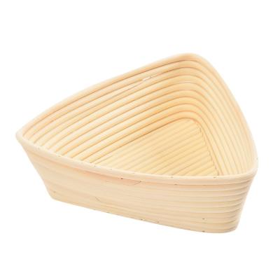 China Triangle Shape Rattan Bread Proofing Sustainable Banneton Basket for sale