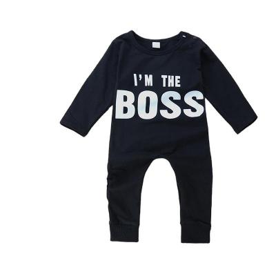 China OEM high quality 100% cotton girls and barks cotton black baby clothes rompers newborn soft baby legless jumpsuits pajamas for sale