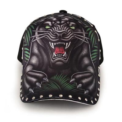 China Men's Personality Sports Hat Baseball Caps Hats Fashion Spiked Hat Steet Hip Hop Animal Printing Male Sunshade Sun Hat for sale