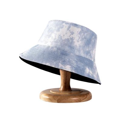 China Comfortable Men Women Fashion Tie Dye Fisherman Bucket Hat Boys Girls Reversible Hats Couples Outdoor Travel UV Protection Sun Hat for sale