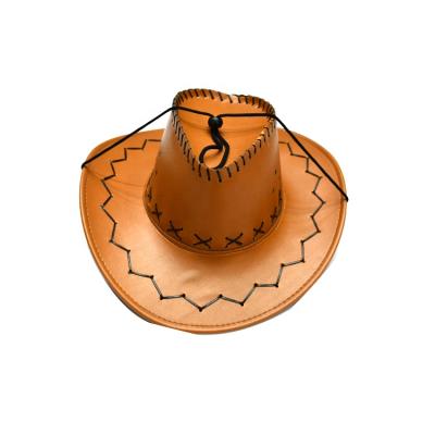 China Mexico Cowboy Hat Man Horse Riding Hat Man Horse Winter Fur Cowboy Hat Outdoor Breathable Western American Striped Leather Sun Hat for sale