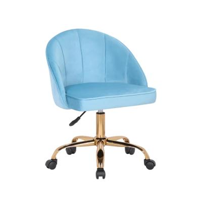 China Blue Velvet Adjustable Luxury Executive Modern Cheap Office Furniture (Height) Ergonomic Computer Desk Chairs For Office for sale