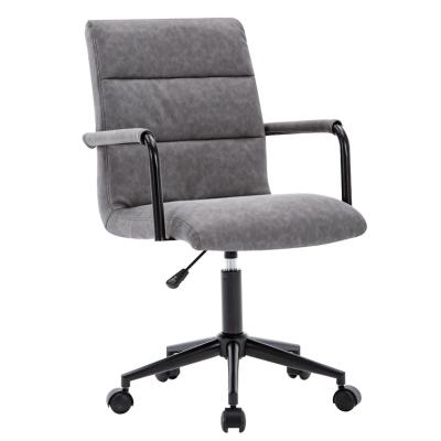 China Mid Back Leather Executive Office Boss CEO (Height) Conference Room Adjustable Chair For Sale for sale