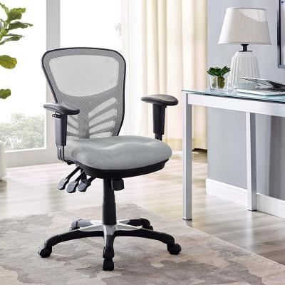 China Adjustable (Height) Articulate Ergonomic Mesh Office Chair In Gray Computer Chair Meeting Room for sale