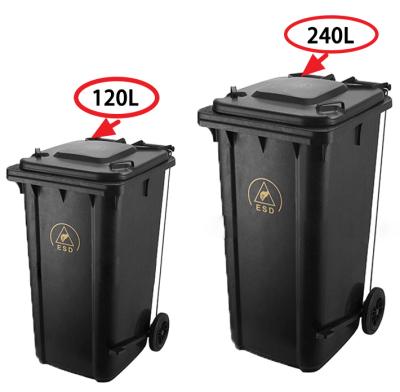 China Viable Factory Cleanroom Electronics Plastic Trash Cans Garbage Dust Bin for sale