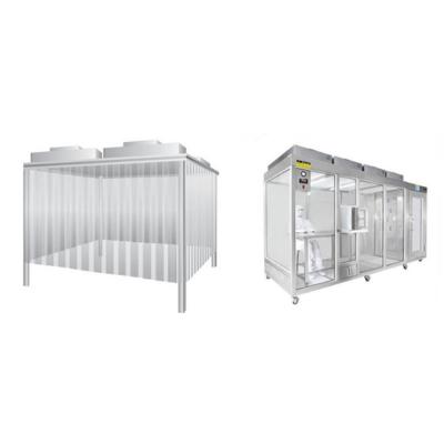 China Class 100 Portable Clean Booth Dustproof Modular Cleanroom Laminar Flow Capsule Cleanroom Booth Cleanroom for sale