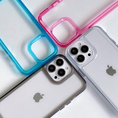 China Factory New Arrival Shockproof Luxury Clear PC Style TPU Acrylic Phone Case For iPhone 14 12 11 pro xs max XR 13 max for sale