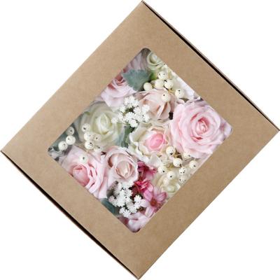 China Luxury flower gift box combined style of artificial flowers 2022 new packaging preserved artificial flower for sale