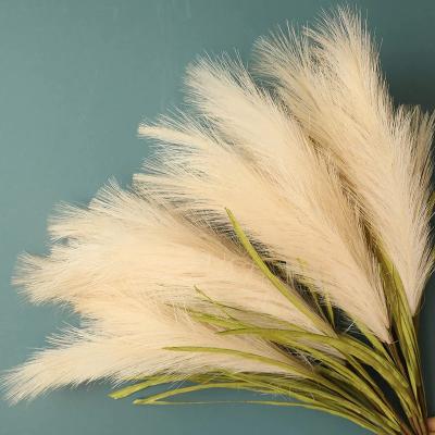 China Boho Style Faux Pampas Grass 30 Inch Artificial Pampas Grass Branches Faux Pampas Grass Boho Room Decor Flower Clusters For Home Wedding for sale