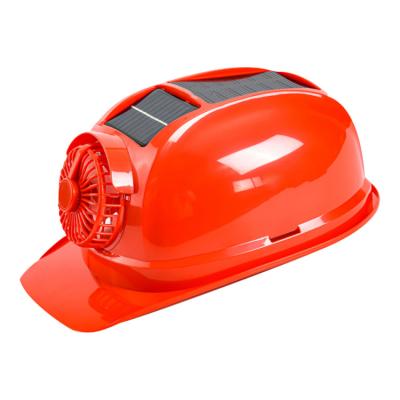 China Cooling fan helmet Anti-sensational SOS building ABS solar construction double safety helmet with fan TF01 for sale