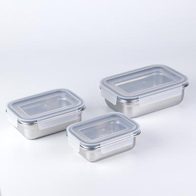 China Freshness Preservation OEM Accept Lunch Box Stainless Steel Bento Lunch Box For Kids And Adults for sale