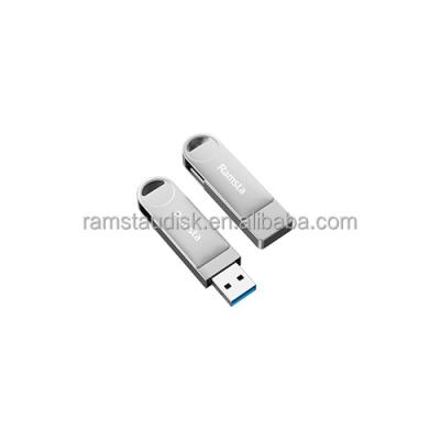 China Ramsta MU3008 USB 3.0 Silver Zinc Alloy Flash Drive 4GB 8GB 16GB 32GB 64GB 128GB Custom Logo OEM Service for sale