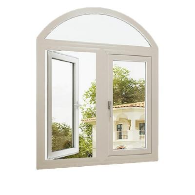 China Hot Selling Magnetic Screen America Family Expense Casement Aluminum Double Window For Villa for sale