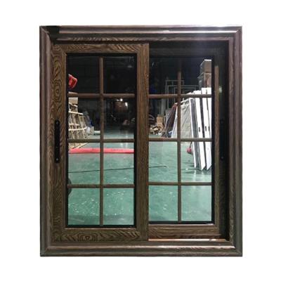 China Double Magnetic Screen Aluminum Sliding Glass Window For Residential Home for sale