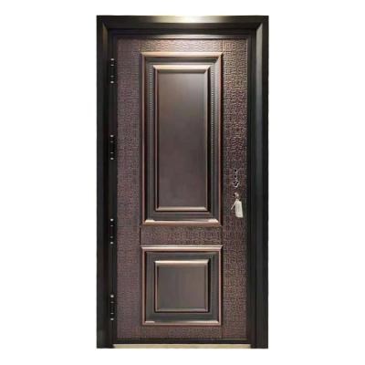 China Waterproof Modern Design Luxury Soundproofing Steel Security Doors Exterior for sale