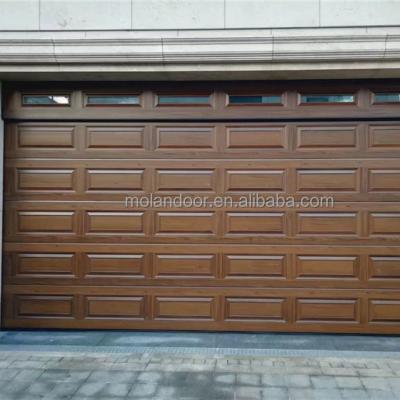 China Modern design luxury electric reliable quality villa aluminum garage door for sale