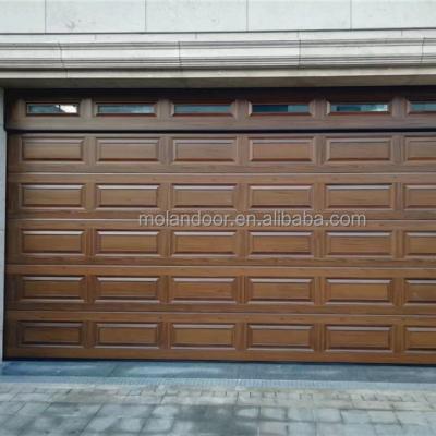 China Modern Hot-selling European and American Styles Luxury Porcelain Electric Aluminum Garage Doors for sale