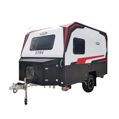 China Cost Effective Small On Land Light Weight RV Travel Trailer Offroad Caravan Trailer For Salerv Camp Travel Trail Trailers for sale