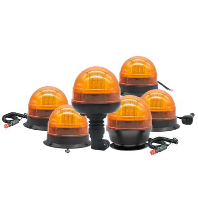 China NEW ORPRO Amber Warning Light 12-24V Rotating Beacons LED Flashing With R10 Magnetic Base E-Mark for sale