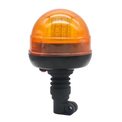 China Rotating LED Beacon Turn Signal Amber Warning Light 12-24V With Magnetic Base 3015B-AD E-Mark R10 for sale