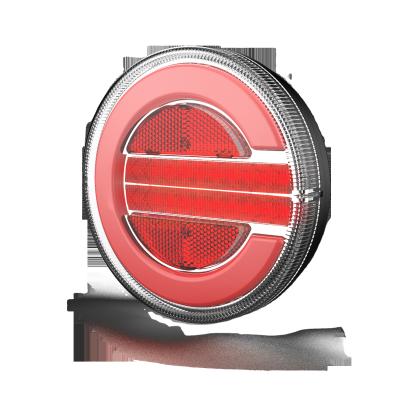 China ORPRO Reflector Round Combination Trailer Tail Lights SL-5009 Multi-Function Transistor-Resistor Coupled Logic Circuit LED Truck Trailer Rear Lights EMARK 10-30v for sale