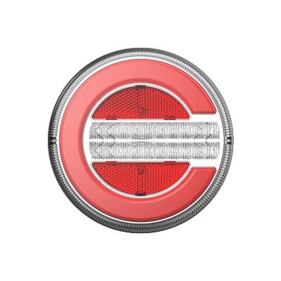 China ORPRO Reflector Round Combination Trailer Tail Lights SL-5009 Multi-Function Transistor-Resistor Coupled Logic Circuit LED Truck Trailer Rear Lights EMARK 10-30v for sale