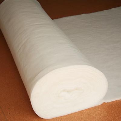 China 2021 High 100gram Viable White Customizable Polyester Loft Color 100% Thermal Wadding for sale