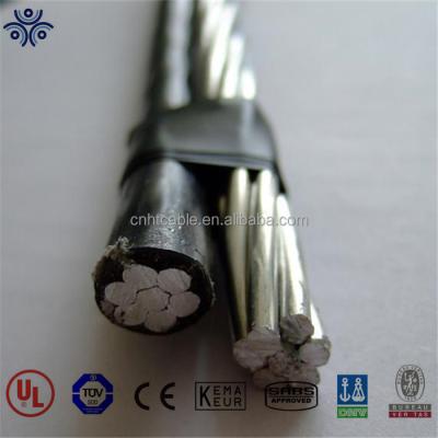 China Overhead Electrical 600V XLPE Insulated Aluminum Conductor Duplex 6/4/2AWG Service Drop Cable for sale