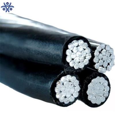 China Aerial Overhead Aluminum Conductor XLPE Insulation Used For Electric Power Transmission Service Drop Cable for sale