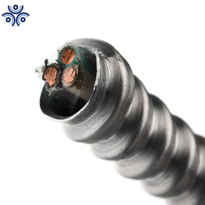 China MC Construction Cable 12/3 Mating Aluminum Tape Armored Cable 10/3 Electrical Wire for sale