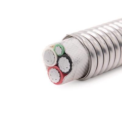 China Building Construction UL Listed 2*1AWG+1AWG MC Aluminum Cable Made In China for sale