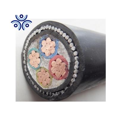 China Low Voltage Industrial Aluminum Copper Sta SWA PVC Armored Power Cable 4 Core 25mm for sale