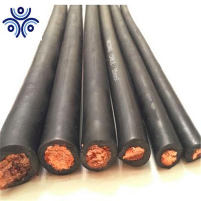 China 35mm2 /70mm2/95mm2 Round Black Industrial Welding Cable for sale