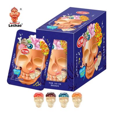 China Natural Flavor Skeleton Gummy Candy Fruit Confectionery Soft Candy Candy for sale