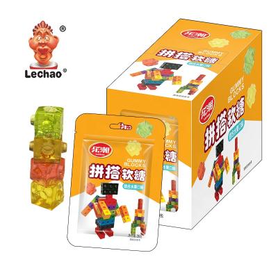 China 4D normal building blocks fancy candy gummy candy soft candy candy and candy fruit for sale