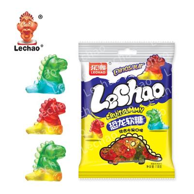 China 3D candy and candy dinosaur gummy soft candy halal fruit natural gummy candy for sale