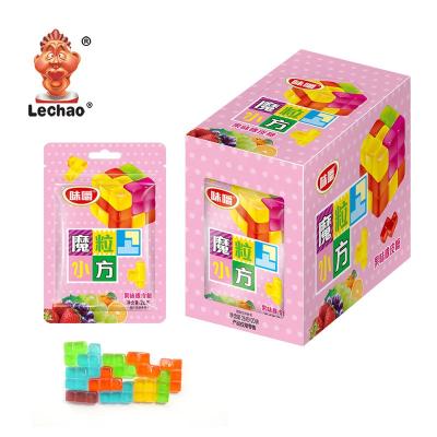 China Natural Tetris Candy Gummy Blocks Freeze Soft Candy Candy and Sweets Fruit Confectionery for sale