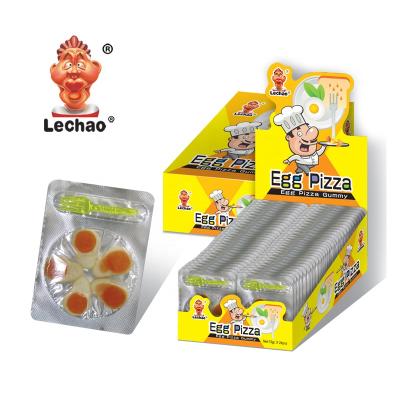 中国 Natural Pizza Gummy Candy Egg Shaped Jelly Candy Soft Candy Toys 販売のため