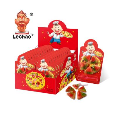 China New Big Natural Pizza Shape Candy Gummy Halal Jelly Candy Soft Toys for sale