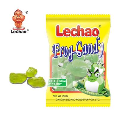 China Halal Animal Shape Natural Halal Gummy Candy Fruity Frog Jelly Candy for sale