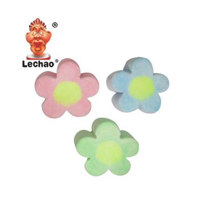 China Flower Shape Marshmallow Cotton Candy Confectionery Natural HALAL Cotton Candy Te koop