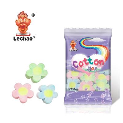 China Flower Shape Cotton Candy Natural HALAL Marshmallow Te koop