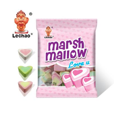 China Halal Natural Mini Cotton Candy Marshmallow Heart for sale