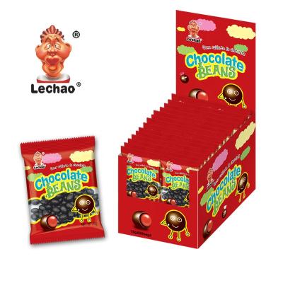 China Bean Fruit Flavored Normal Chocolate Covered Gummy Chocolate Candies for sale