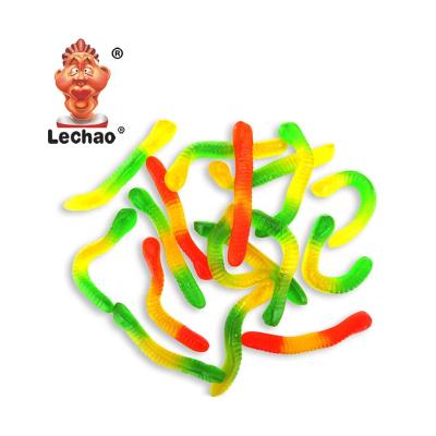 China Natural Halal Gummy Candy Animal Soft Fruit Shape Worm Gummy Candy Te koop